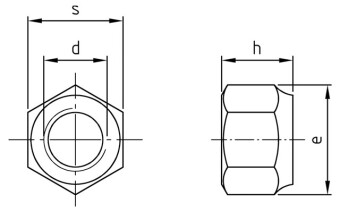 DIN 982 – Self-Locking Hexagon Nuts, High Type